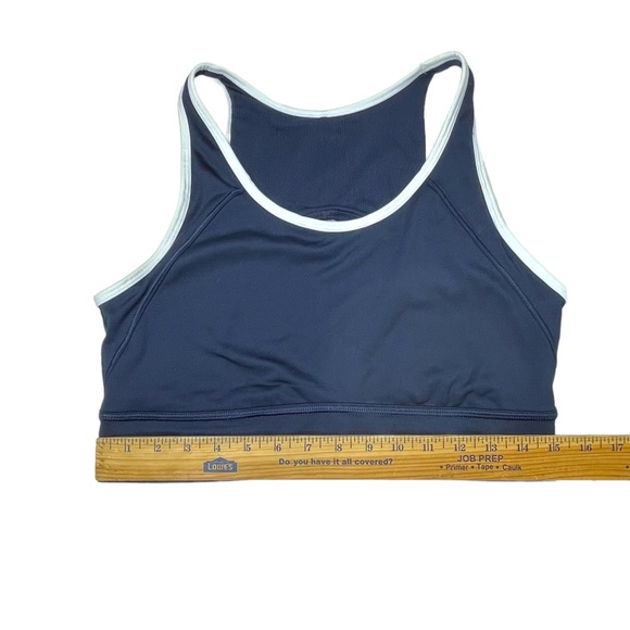 Athleta Movement Navy & White Cutout Back Sports Bra Size XL - Picture 8 of 9